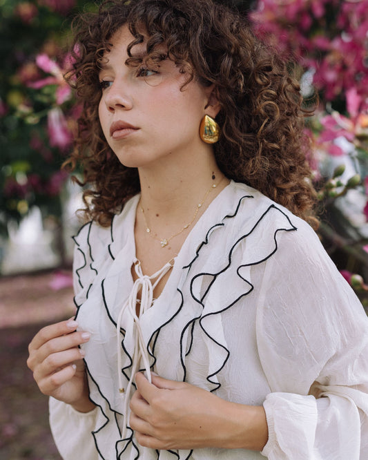 Brincos Gota Dourados