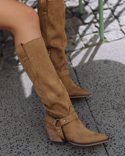 Botas de Cano Alto Camel