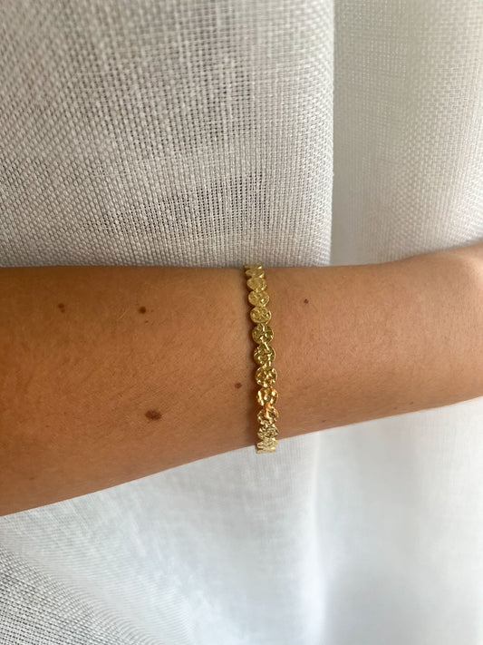 Pulseira Bolinhas Marteladas